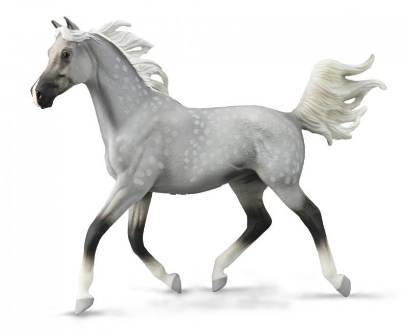 Half Arabian Stallion Dapple Grey - Deluxe 1:12 Scale - Collecta Figures:  Animal Toys, Dinosaurs, Farm, Wild, Sea, Insect, Horses, Prehistoric,  Woodlands, Dogs, Cats, Animal Replica