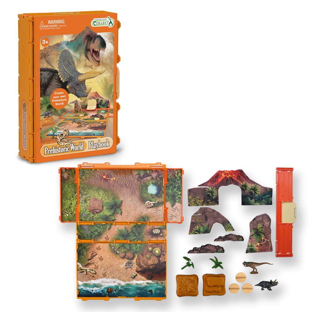 CollectA Prehistoric World Animal Book Playset