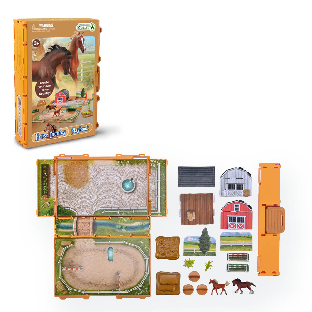 CollectA Horse Country Animal Book Playset