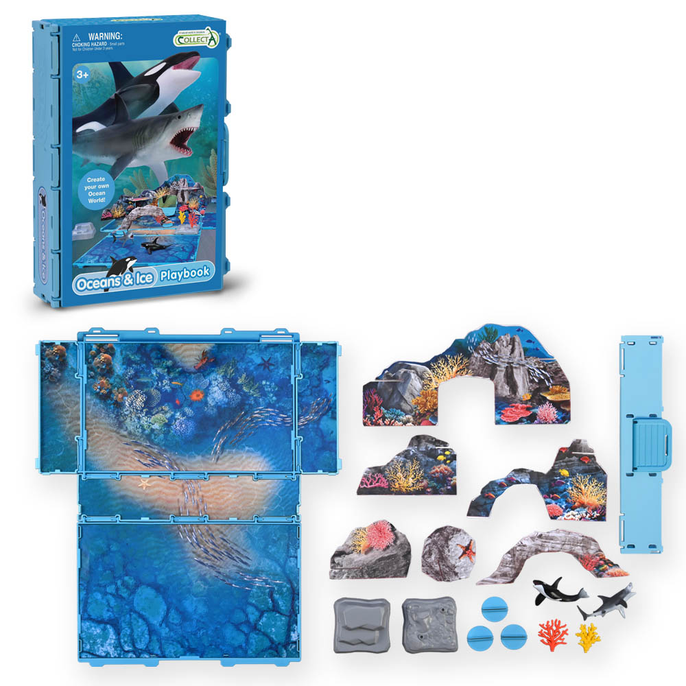 CollectA Ocean & Ice Animal Book Playset